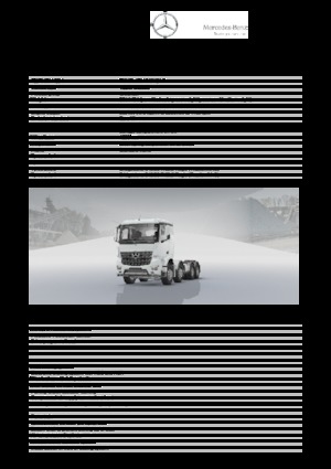 रिजिड चेसिस Mercedes-Benz Arocs 4148 K 8x4
