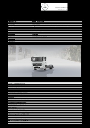 रिजिड चेसिस Mercedes-Benz Atego 1327 L 4x2