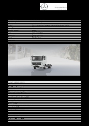 रिजिड चेसिस Mercedes-Benz Atego 821 L 4x2