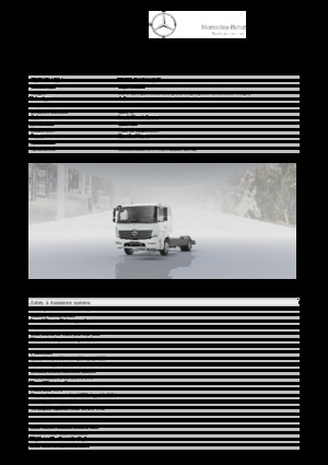 रिजिड चेसिस Mercedes-Benz Atego 921 L 4x2