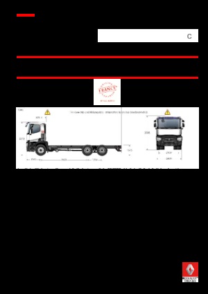 रिजिड चेसिस Renault C 520 8X4*4 R TRIDEM