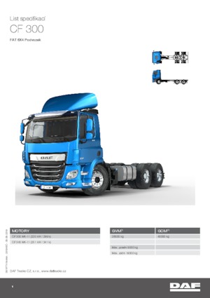 रिजिड चेसिस DAF CF 340 FAT DC