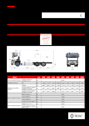 रिजिड चेसिस Renault E-TECH C - P6x2 TAG