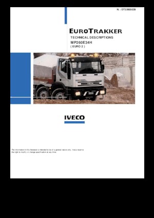 रिजिड चेसिस Iveco EUROTRAKKER MP260E34H
