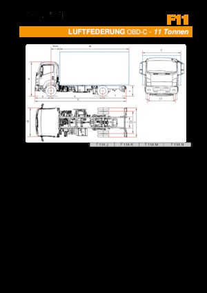 रिजिड चेसिस Isuzu F11 M