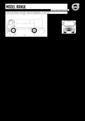 रिजिड चेसिस Volvo Trucks FE818 4x2