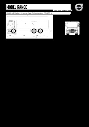 रिजिड चेसिस Volvo Trucks FE826 6x2 Platform