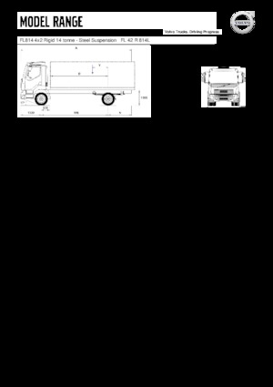 रिजिड चेसिस Volvo Trucks FL814 4x2