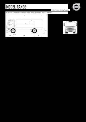 रिजिड चेसिस Volvo Trucks FL818 4x2 Platform
