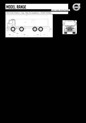 रिजिड चेसिस Volvo Trucks FMX13.420 8x2 Platform - Tag