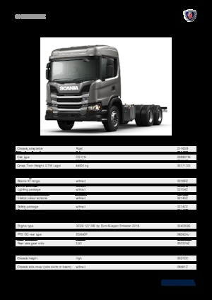 रिजिड चेसिस Scania G 360 B6x4HZ