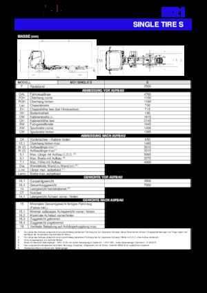 रिजिड चेसिस Isuzu M21