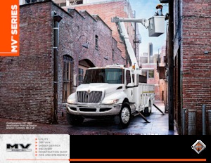 रिजिड चेसिस International MV607 107 Crew Cab Cummins B6.7