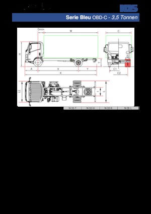 रिजिड चेसिस Isuzu N35 L