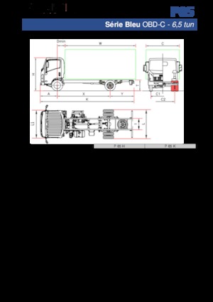 रिजिड चेसिस Isuzu P65 H