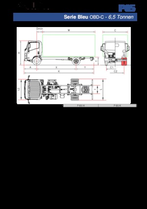 रिजिड चेसिस Isuzu P65 H