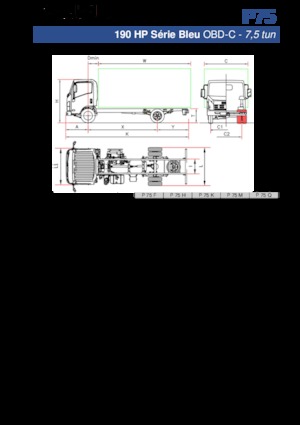 रिजिड चेसिस Isuzu P75 Q