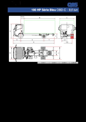 रिजिड चेसिस Isuzu Q95 M