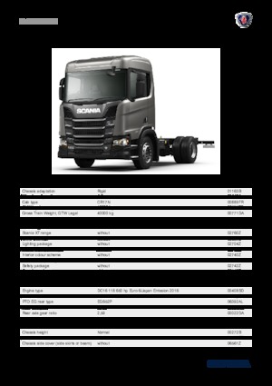 रिजिड चेसिस Scania R 650 B4x2NZ