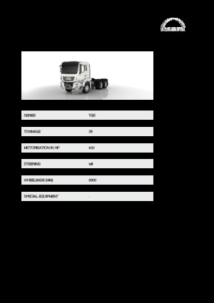 रिजिड चेसिस MAN TGS 26.420 6x4