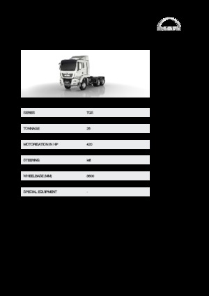 रिजिड चेसिस MAN TGS 26.460 6x4