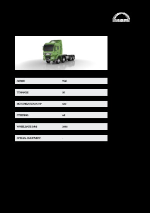 रिजिड चेसिस MAN TGS 35.420 8x6