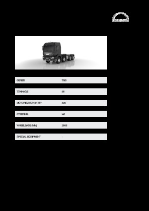 रिजिड चेसिस MAN TGS 35.420 8x6H
