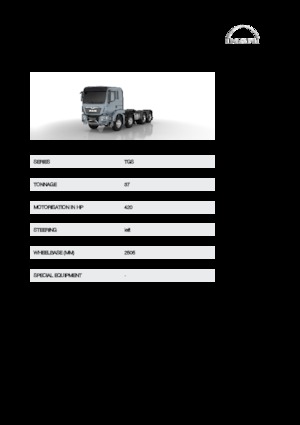 रिजिड चेसिस MAN TGS 37.420 8x4