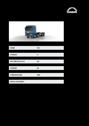 रिजिड चेसिस MAN TGS 41.500 8x4
