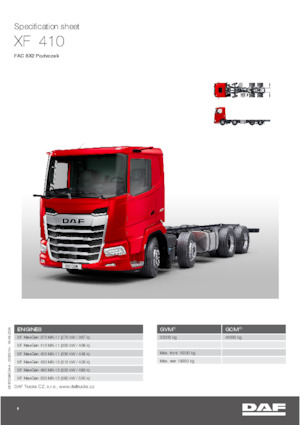 रिजिड चेसिस DAF XF 430 FAC