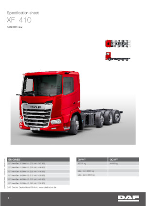 रिजिड चेसिस DAF XF 480 FAQ