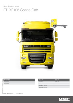 रिजिड चेसिस DAF XF 105.510 FAS SC