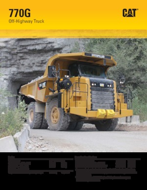 रिजिड डंप ट्रक Caterpillar 770G