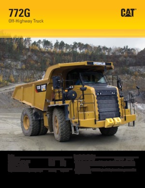 रिजिड डंप ट्रक Caterpillar 772G
