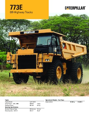रिजिड डंप ट्रक Caterpillar 773E