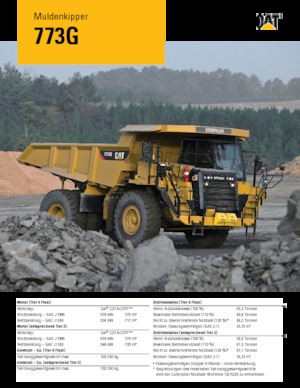 रिजिड डंप ट्रक Caterpillar 773G
