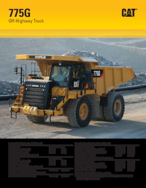 रिजिड डंप ट्रक Caterpillar 775G