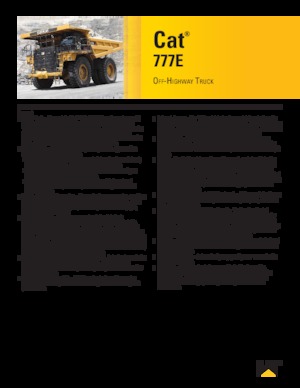 रिजिड डंप ट्रक Caterpillar 777E