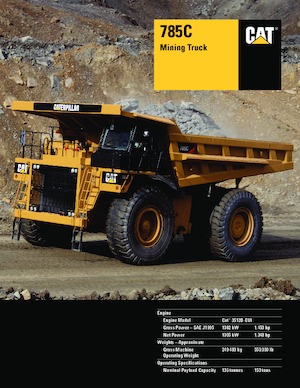 रिजिड डंप ट्रक Caterpillar 785C