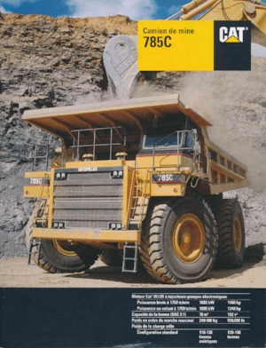 रिजिड डंप ट्रक Caterpillar 785C