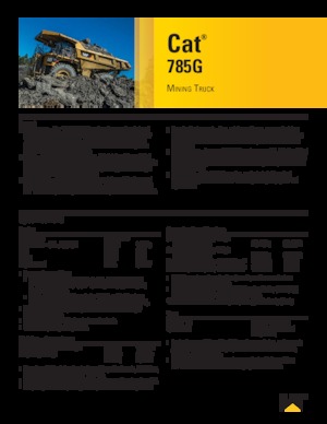 रिजिड डंप ट्रक Caterpillar 785G