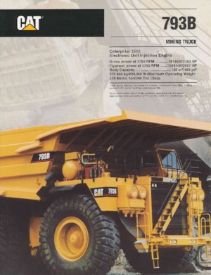 रिजिड डंप ट्रक Caterpillar 793B