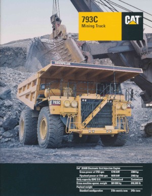 रिजिड डंप ट्रक Caterpillar 793C