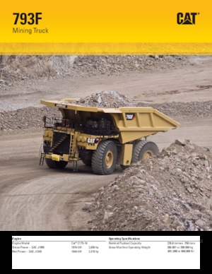 रिजिड डंप ट्रक Caterpillar 793F