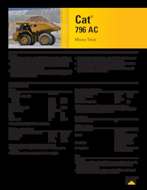 रिजिड डंप ट्रक Caterpillar 796 AC