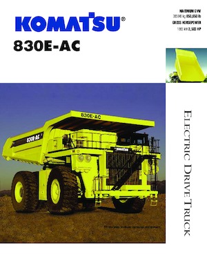 रिजिड डंप ट्रक Komatsu 830E-1AC