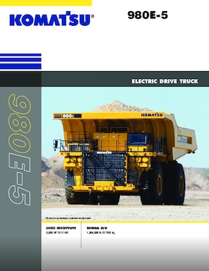 रिजिड डंप ट्रक Komatsu 980E 