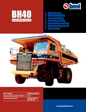 रिजिड डंप ट्रक Beml BH40