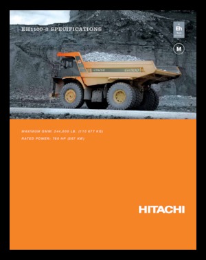 रिजिड डंप ट्रक Hitachi EH1100-3