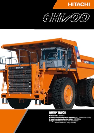 रिजिड डंप ट्रक Hitachi EH1700-3